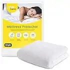 Cosi Home 100% Waterproof Mattress Protector - Soft Terry Cotton Fitted Mattress Topper - Machine Washable - Single (90 x 190 cm + 30 Deep cm Stretch Skirt)