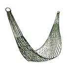 Unimango Nylon Mesh Rope Hammock Sleeping Nest Bed Cot for Hiking Camping Outdoor Sports with Storage Sleeve Military Green