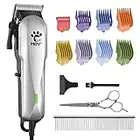 MRY Dog Grooming Clippers Lightweight Dog Hair Scissors, Low Noise, with Comb Guide, Professional pet Grooming Tool, Suitable for cat, Dog and Other pet Hair