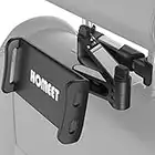 Homeet Tablet Holder for Car Backseat, Adjustable Headrest iPad Holder Mount for iPad/iPhone/Samsung Galaxy Tabs/Kindle Fire HD/Nintendo Switch, for 4.4-11 Inches Devices, 360° Rotation, Black