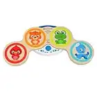 Baby Einstein, Hape, Magic Tambour / Batterie en Bois, technologie tactile, jouet musical, instruments de musique pour enfants, jouets électroniques d'activité et sensoriels, à partir de 6 mois