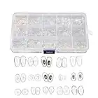 Gasea 150 Paires Lunettes Nez Pads en Silicone 15 Styles Coussinets de Nez Pour Lunettes Patins Nez Ultra-Doux Kit de Réparation et Remplacement de Lunettes