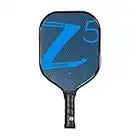 ONIX Graphite Z5 Pickleball Paddle (Graphite Carbon Fiber Face with Rough Texture Surface, Cushion Comfort Grip and Nomex Honeycomb Core for Touch, Control, and Power), Blue