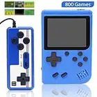 Wepai Console de Jeux Portable, Console retrogaming 3.0" pour Enfants, 800 Jeux Classiques FC, Batterie Rechargeable 1020mAh, supporte Deux Joueurs, connectable à la TV (Bleu)