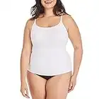 Maidenform womens Long Length Camisole Fl3266 shapewear tops, White, X-Large US