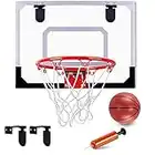 Utapossin Canestro Basket, Mini Canestro Basket Kit per Bambini e Adulti, Canestro Basket da Muro, per Porta Muro Montato e Camera, Ufficio,Uilizzabile da Interno ed Esterno Basketball Hoop