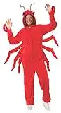 Rubie's Adult Comfy Wear One-Piece Hooded Costume Jumpsuit, Lobster, Large/X-Large