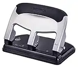 Bostitch Office EZ Squeeze Heavy Duty 3 Hole Punch, 40-Sheet Capacity, Use Less Force, Perfect for Home Office School Supplies, Sleek Design, Silver