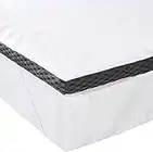 Amazon Basics - Bequeme Matratzenauflage mit Memory-Schaumstoff mit Bändern, 4 cm - 140 x 200 cm