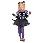 amscan Kids Cat Costume Kit - Toddler (3-4 Months), Black/Purple - 1 Set