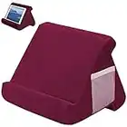 Diifoy Pilow Pad, Cuscino Tablet Libro Cuscini Morbidi Multi-Angoli per Tablet, Pad Cuscino Supporto, Supporto Universale per Tablet, Unità Elettronica, Smartphone, Riviste (Rosso)