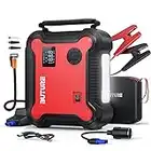 Portable Car Jump Starter with Air Compressor, BUTURE 150PSI 3500A 26800mAh Battery Booster Pack (All Gas/8.0L Diesel) Digital Tire Inflator, Fast Battery Charger 3.0 with 160W DC Out, Emergency Light