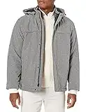 Dockers Men's 3-in-1 Hooded Soft Shell Systems Jacket, Heather Grey, XXL