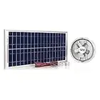 El potente ventilador solar Amtrak Solar de 40 vatios de acero galvanizado que enfría silenciosamente tu casa ventila tu casa, garaje o caravana y protege contra la acumulación de humedad