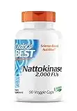 Doctor's Best, Nattokinase, 2,000 FU, 90 Vegan Capsules, Laboratory Tested, Gluten-Free, Vegetarian