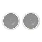 Amazon Basics 6.5" Round In-Ceiling In-Wall Mounted Speakers, Set of 2