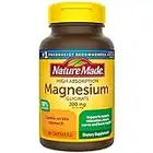 Nature Made Magnesium Glycinate 200 mg per Serving, Dietary Supplement for Muscle, Heart, Nerve and Bone Support, 60 Capsules, 30 Day Supply