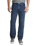 Wrangler Authentics Men's Classic 5-Pocket Relaxed Fit Cotton Jean, Dark Stonewash, 36W x 32L