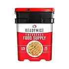 ReadyWise, 120 Servings, Lunch & Dinner Only, 13 Diffent Recipies, Grab & Go Bucket, Freeze Dried, 25 Years Shelf Life, Emergency Food, 7 Days Food For 2 Persons, 2 Weeks Food