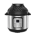 Instant Pot Duo Crisp + Air Fryer 5.7L Multicooker 11 en 1 Cocina a presión, saltea, cocina al vapor, cocina a fuego lento, sousvides, calienta, fríe al aire, asa, hornea, asa y deshidrata