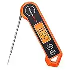 ThermoPro TP19H Digital Meat Thermometer for Cooking with Ambidextrous Backlit, Waterproof Kitchen Cooking Food Thermometer for BBQ Grill Smoker Oil Fry Candy Instant Read Thermometer