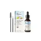 Sky Organics Organic Castor Oil Eyelash Serum, Conditioning Oil that Promotes Fuller Looking Lashes & Eye Brows, Suitable for All Skin Types,100% Pure & Cold-Pressed USDA Certified Organic 1 fl. Oz