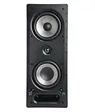 Polk Audio 265-RT 3-way In-Wall Speaker - The Vanishing Series | Easily Fits in Ceiling/Wall | High-Performance Audio - Use in Front, Rear or as Surrounds | With Power Port & Paintable Grille - Black