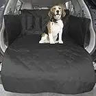 AMOCHIEN Housse de Cargaison pour Chien pour SUV, Doublure de Cargaison pour Animaux domestiques imperméable Lavable en Machine avec Rabat de Protection de Pare-Chocs Universel