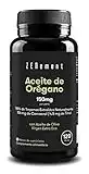 Aceite de Orégano, 150 mg, 120 Softgels | con Aceite de Oliva Virgen Extra Español Ecológico | 106 mg de Carvacrol y 4.5 mg de Timol por cápsula | 100% Ingredientes Naturales, Sin Aditivos | Zenement