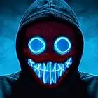 TINGLAN Scary Mask Light Up Led Mask Game Monster Cosplay for Kids Children Party Costumes for Men Women