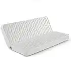 marcKonfort Matelas clic clac 130x190 pour canapé-lit, 13cm de Hauteur,Tissus strecht avec Rivet de sécurité.