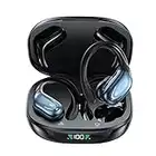 ANINUALE Wireless Earbuds, 75Hrs Playtime Bluetooth 5.1 Headphones, True Earphones with Digital Display & CVC 8.0 Noise Cancelling, Waterproof Earbuds Mic for Sports, Running, Yoga, Workout Black