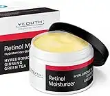 YEOUTH Crema Viso Idratante al Retinolo Con Acido Ialuronico, Crema Viso Per Rughe Donna e Uomo, Crema Viso Notte Uomo, Crema Viso Idratante Donna, Crema Viso Per Sbavature, Prodotto Negli USA