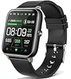 ANCwear Smart Watch, 1.69" Touch Screen Running Watch with Pedometer, Blood Pressure and Heart Rate Monitor, IP68 Waterproof Smartwatch for Men Women Ladies, Compatible Android iPhone Smartphone