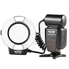 K&F Concept KF-150 Macro E-TTL Ring Flash Light with LCD Display and Wireless Slave Function for Canon T5i T3i T6i T5 T4i T5 T6 T2i T3 DSLR Cameras