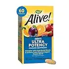 Nature’s Way Alive! Men’s Ultra Potency Complete Multivitamin, High Potency B-Vitamins, Energy Metabolism*, Food-Based Blends, 60 Tablets