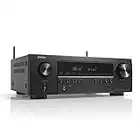 Denon AV Receiver 8K 5.2ch, Home Cinema Amplifier, Alexa Compatible, Dolby DTS-HD, Bluetooth, AirPlay 2 and HEOS Built-in Multiroom Audio - AVC-S660H