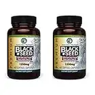 Amazing Herbs Premium Black Seed Oil Capsules - High Potency, Cold Pressed Nigella Sativa Aids in Digestive Health, Immune Support & Brain Function - 60 Count, 1250mg (Pack of 2)