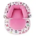 AIPINQI Baby Head Support for Car seats, 2-in-1 Infant CarSeat headrest Insert cushion Soft Head Support Pillow Cushion for Strollers Swings, Pink