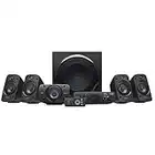 Logitech Z906 5.1 Sistema de Altavoces Sonido Envolvente THX, Certificado Dolby and DTS, 1000 W de Pico, Multi-Dispositivos, Entradas Audio Múltiples, Enchufe UK, PC/PS4/Xbox/TV, Color Negro