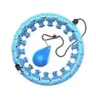 MEGHNA Smart Hula Hoop numerabile Magnetico Che Non cadrà Cerchio di Fitness Massaggio Magnetoterapeutico Rimovibile a 24 sezioni con Sfera gravitazionale per Dimagrire Fitness Massaggi 1.5KG