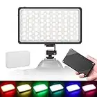 Moman Panneau-Lumière-RGB-Éclairage-LED Dimmable 2500K-8500K CRI 96+ Continu Lampe avec Diffuseur en Silicone Écran OLED&Boîtier Métal pour Appareil Photo Vidéo Studio Caméra Smartphone DSLR MLX