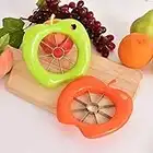 Kasahome Taglia Mele,Levatorsoli Taglia Mela Spicchi Acciaio Inox,Affetta-Torsolo Mela,Pela-Sbuccia Mela,Affettatrice di Mele e carotatore, Frutta Apple Slicer Cutter,Mela o Pera 8 Spicchi