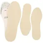 2 Pairs Kids Insoles Shoe Insoles Women Toddler Shoe Filler Children Memory Sponge Insoles Breathable Latex Shoe Inserts, Cutting Size Soft Washable Replacement Insole for Spring Summer (Beige)