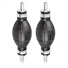 UTRUGAN 2 Pcs Hot Fuel Pump 8mm Universal Fuel Hand Pump Rubber Hand Primer Bulb Portable Car Fuel Transfer Siphon Manual Hand Pump Fuel Line Pump for Car Ship Boat Marine Diesel Gas Petrol Engine Oil