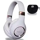 Bluetooth Headphones Over-Ear, PowerLocus Wireless Headphones, Hi-Fi Stereo Deep Bass, Soft Earmuffs Foldable Headphone with Built-in Microphone, Wireless and Wired Headset for Cell Phones,Tablets, PC