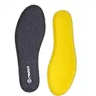 riemot Memory Foam Shoe Insoles for Men, Shock Absorption Pain Relief High Resilience Innersoles Cushioning Inserts for Sneakers Hiking Shoes Boots Work Shoes Flats Navy US 10/EU 43