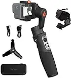 Hohem iSteady Pro 4 Stabilizzatore Gimbal Action cam compatibile per Gopro Hero 11/10/9/8/7/6/5/4 3, Osmo Action Insta360 ONE R, clip a sgancio rapido, IPX4 a prova di schizzi, controllo wireless