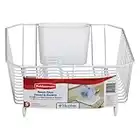 Rubbermaid 6008ARWHT White Twin Sink Dish Drainer