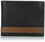 Fossil Men's Quinn Leather Bifold with Coin Pocket Wallet, Black, (Model: ML3653001)